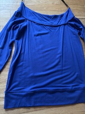 Gibson Off-Shoulder Royal Blue Top